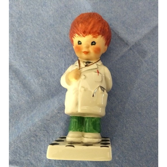 Goebel Charlot Byj‎ REDHEAD Doctor TROUBLE SHOOTER Figurine #67 TMK4 Germany VTG - Picture 10 of 15